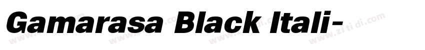 Gamarasa Black Itali字体转换